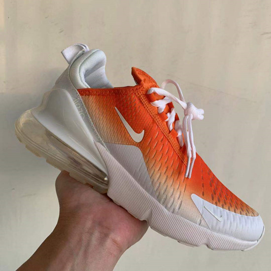 Men's Orange/White sale Running weapon Air Max 270 Shoes 0009